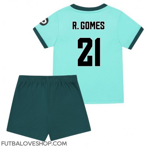 Dres Wolves Rodrigo Gomes #21 Preč pre deti 2025-26 Krátky Rukáv (+ trenírky)